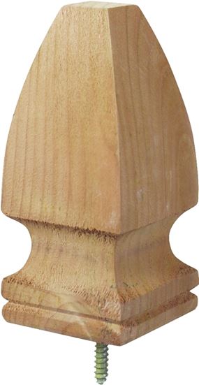 UFP 106515 Post Top, 6-3/4 in H, French Gothic, Pine, White