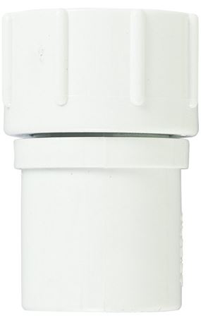 Orbit 53368 Hose Adapter, 1/2 x 3/4 in, Slip Joint x FHT, PVC, White