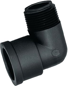 Green Leaf SE112P Street Pipe Elbow, 1-1/2 in, MPT x FPT, 90 deg Angle, Polypropylene