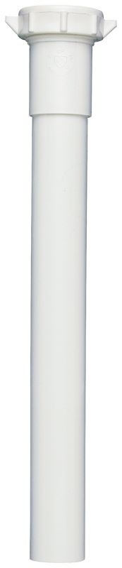 Plumb Pak PP20944 Pipe Extension Tube, 1-1/4 in, 6 in L, Slip-Joint, PVC, White