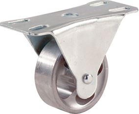 Shepherd Hardware 9184 Rigid Caster, 2-1/2 in Dia Wheel, 1 in W Wheel, Cast Iron Wheel, 175 lb