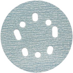 Norton ProSand Series 07660768348 Vacuum Disc, 5 in Dia, Coated, 320 Grit, Extra Fine, Ceramic Alumina Abrasive, 8-Hole