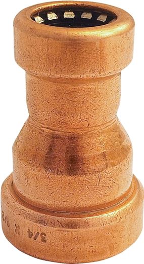 EPC 901-R Series 10170715 Reducing Pipe Coupling, 3/4 x 1/2 in, Copper, 200 psi Pressure