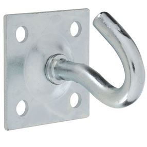 National Hardware 2048 N121-087 Clothesline Hook, 140 lb, 2.38 in L, Steel, Zinc