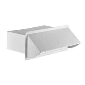 Lambro 1170W Wall Cap, Plastic, White, For: 10 x 3-1/4 in Hoods