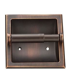 Boston Harbor 776H-35-07 Recessed Paper Holder, Plastic/Zinc, Venetian Bronze, Recessed Mounting