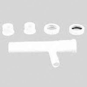 Plumb Pak PP20664 Dishwasher Tailpiece, 1-1/2 in, 8 in L, Slip-Joint, Plastic, White