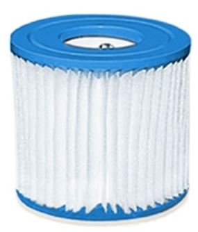 Intex 29007E Type H Filter Cartridge, Dacron Filter Media, Plastic Housing Material