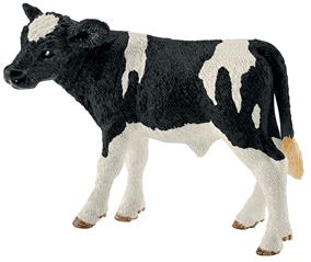 Schleich-S 13798 Figurine, 3 to 8 years, Holstein Calf, Plastic