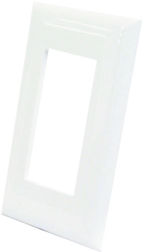 US Hardware E-122C Wallplate, Plastic, White