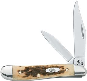 Case 045 Folding Pocket Knife, 2.1 in Clip, 1.53 in Pen L Blade, Tru-Sharp Surgical Stainless Steel Blade, 2-Blade