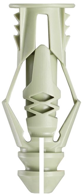 Cobra Anchors 173R Wall Anchor, Polyethylene, Chrome, 61 lb