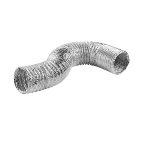 Lambro 495P Laminated Transition Duct, 4 in, 5 ft L, Aluminum