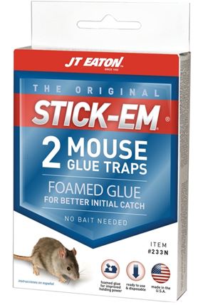 J.T. Eaton 233N Glue Trap, 3-1/4 in W, 4-1/4 in H, Pack of 24