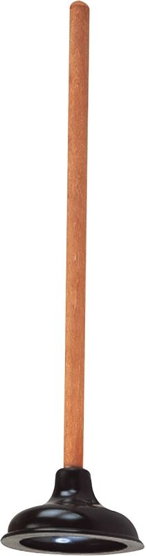 ProSource 8318-B Toilet Plunger Drain, 23-1/4 In OAL, 6 in Cup, Long Handle