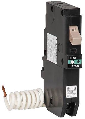 Eaton CHFN115AF Circuit Breaker, AFCI, CH, 15 A, 1-Pole, 120/240 VAC, Pigtail