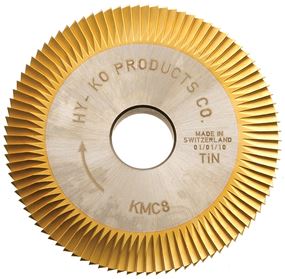 Hy-Ko Promatic Series KMC8 Key Machine Cutter Blade, HSS, For: Taylor KD1, KD5, KD8, KD9 Key Machines