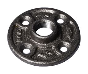 ProSource 27-1/2B Floor Flange, 1/2 in, 3 in Dia Flange, FIP, 4-Bolt Hole, 0.28 inch (7 mm) Dia Bolt Hole