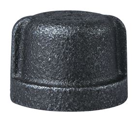 ProSource 521-403HN Series 18-1/2B Pipe Cap, 1/2 in, FIP, Malleable Iron, 40 Schedule, 300 psi Pressure