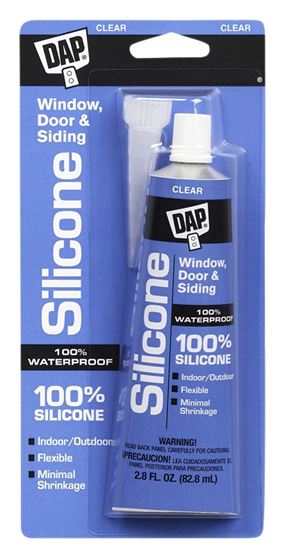 DAP 7079800753 Window and Door Sealant, Clear, -40 to 400 deg F, 2.8 fl-oz Squeeze Tube