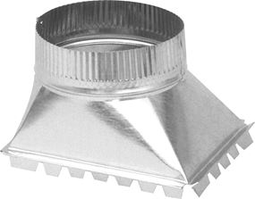 Imperial GV0959-C Duct Take-Off, 6 in Duct, 30 ga Gauge, Steel