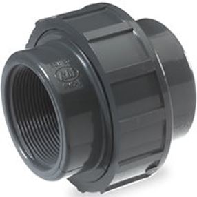 B&K 164-107 Pipe Union, 1-1/2 in, FPT, Gray, SCH 80 Schedule, 150 psi Pressure