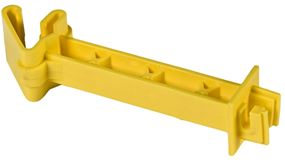 Zareba IT5XY-Z Snap-On Extender Insulator, For: 1-1/4 in and 1.33 in Stubbed T-Posts, Aluminum/Polywire/Steel