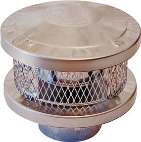 AmeriVent 8HS-RCS Vent Cap, Stainless Steel