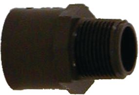 Thrifco Plumbing 8213178 Pipe Adapter, 1 in, Slip Joint x Male Threaded, PVC, SCH 80 Schedule