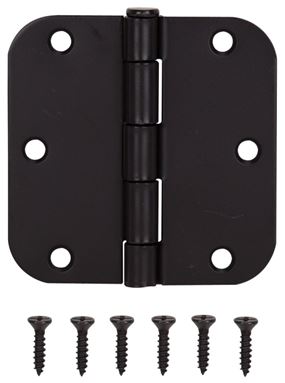 ProSource 20347ORX Door Hinge, Steel, Oil-Rubbed Bronze, Loose Pin, 180 deg Range of Motion, Screw Mounting