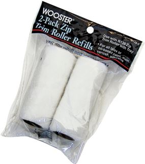 Wooster R148-3 Mini Trim Roller Refill, 3/16 in Thick Nap, 3 in L, Fabric Cover