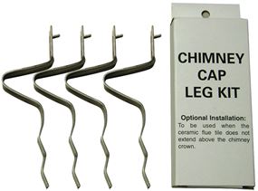 Shelter SCLK Chimney Leg Kit, Heavy-Duty, Stainless Steel