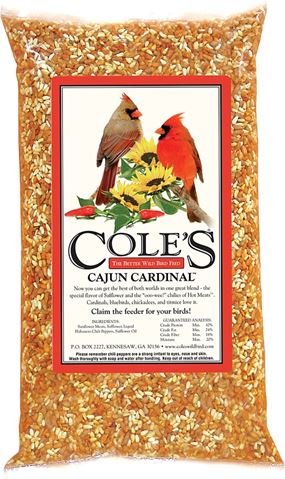 Cole's Cajun Cardinal Blend CB20 Blended Bird Seed, 20 lb Bag, Pack of 2