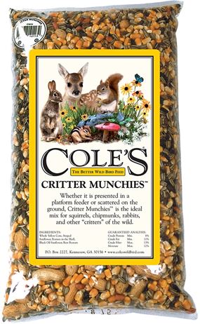 Cole's CM20 Critter Munchies, Blended Seed, 20 lb Bag, Pack of 2