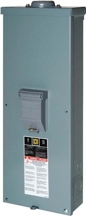 Square D QOM2E2200NRB Circuit Breaker, 200 A, NEMA 3R Enclosure, Flush, Surface Mounting