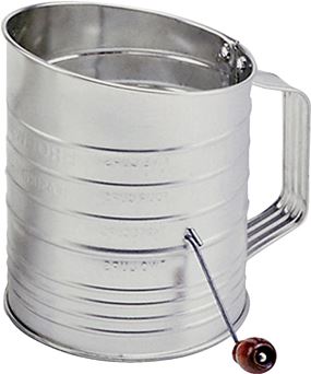 Norpro 137 Hand Crank Sifter, 40 oz, 5 in H, Stainless Steel