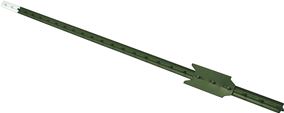 CMC TP125PGN070 T-Post, 7 ft H, Steel, Green/White, Pack of 5