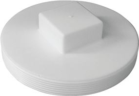 Canplas 414286BC Plug, 6 in, MNPT, PVC, White