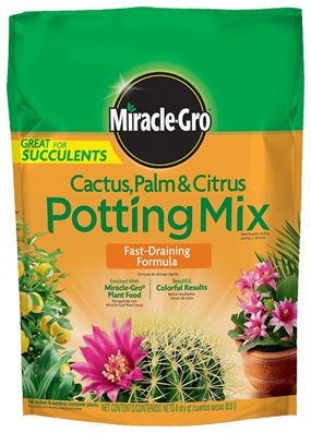 Miracle-Gro 72078430 Potting Mix, 8 qt Bag, Pack of 6