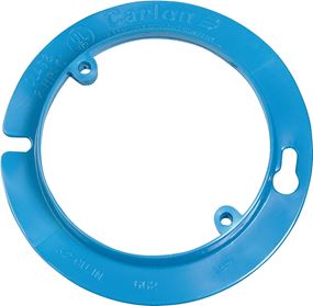 Carlon A471RR Plaster Ring, 4 in Dia, 1/2 in L, 4 in W, Round, 1 -Gang, PVC, Blue