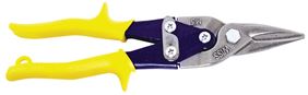 Crescent Wiss M3R Aviation Snip, 9-3/4 in OAL, Straight Cut, Molybdenum Steel Blade, Non-Slip Grip Handle, Yellow Handle