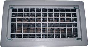 Witten Vent 315CGR Foundation Vent, 62 sq-in Net Free Ventilating Area, Mesh Grill, Thermoplastic, Gray