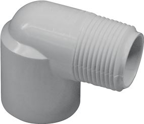 IPEX 035504 Street Elbow, 1-1/2 in, Socket x MNPT, 90 deg Angle, PVC, SCH 40 Schedule