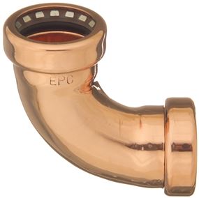 EPC 907 Series 10170795 Pipe Elbow, 3/4 in, 90 deg Angle, Copper, 200 psi Pressure