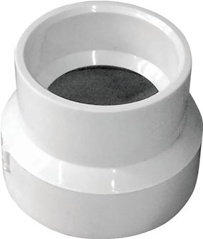 Canplas 193022 Reducing Coupling, 2 x 1-1/2 in, Hub, PVC, White