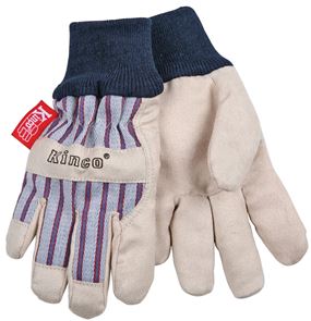 Kinco 1927KW-C Protective Gloves with Kint Wirst, Wing Thumb, Knit Wrist Cuff, Tan