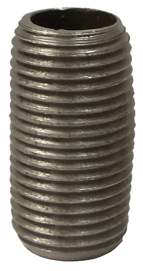 ProSource 1/4XCB Pipe Nipple, 1/4 in, Male NPT Threaded, Steel, SCH 40 Schedule