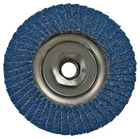 Vortec Pro 30824 Flap Disc, 4 in Dia, 5/8-11 Arbor, Non-Woven, 80 Grit, Medium, Zirconia Aluminum Abrasive