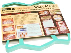 Quikrete Walk Maker Series 692132 Building Form, 2 ft L Block, 2 ft W Block, Plastic, 80 lb, Cobblestone Pattern