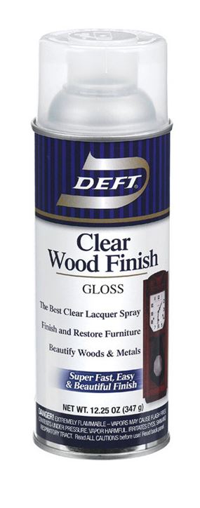 Deft Wood Finish Lacquer Spray Gloss 12-1/4 oz.